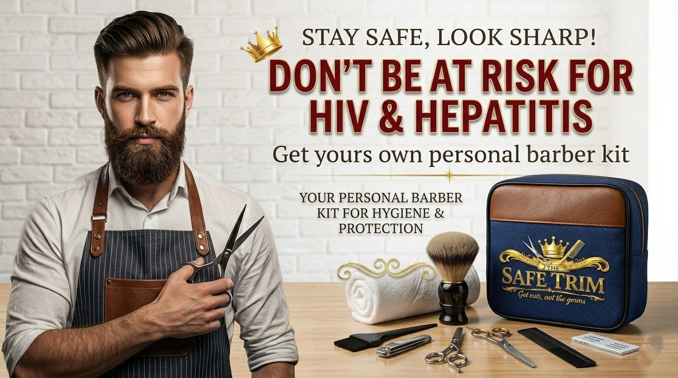 Personal barber kit with scissors, brush, comb & tools for safe, hygienic home grooming in Pakistan